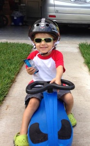 Kai on his plasma car