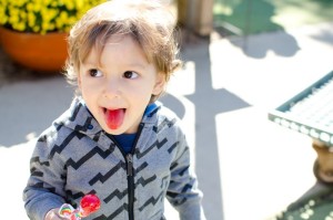 Kai with a red tongue oct 2013